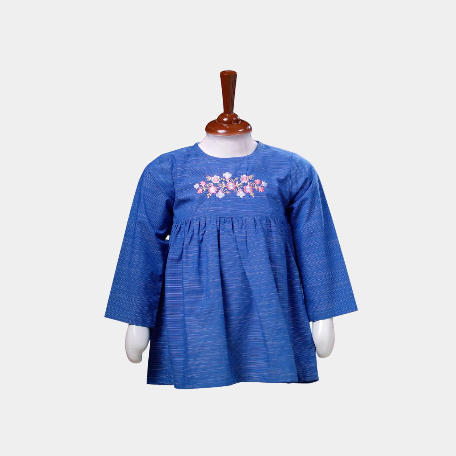 Royal Blue Frock Embroidered| Ages 2-7 Years